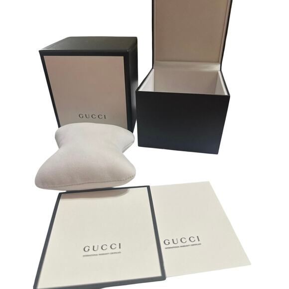 Brand New Original Gucci EMPTY Watch BOX W/Pillow For Watch & warr. certificate - Picture 6 of 6